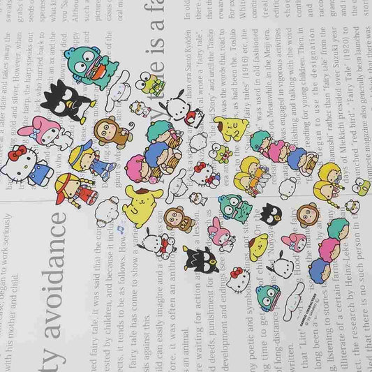 Sanrio Characters Multi-Size Sticker Sheet — Kawaii Japanese Planner Stickers (Kamio)