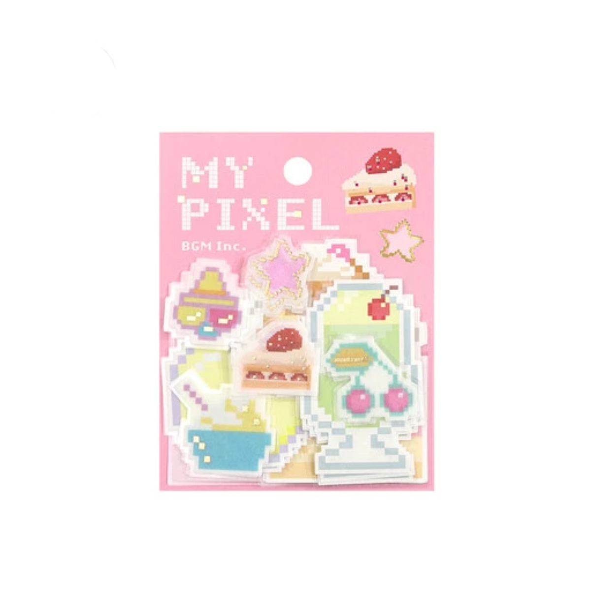 BGM My Pixel Sweets Writable Memo Sticker Pack — Kawaii Y2K Pixel Planner Stickers