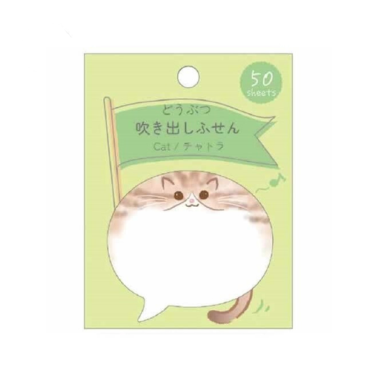 Kawaii Cat Speech Bubble Sticky Notes – Authentic Japanese Stationery
