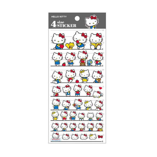 Hello Kitty Multi-Size Sticker Sheet — Sanrio Kawaii Japanese Planner Stickers (Kamio)