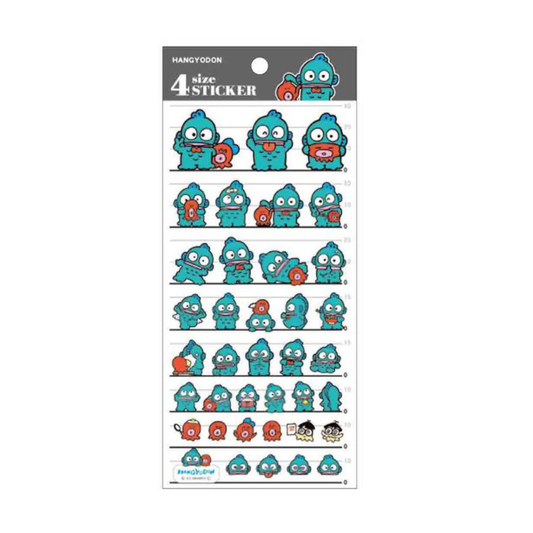 Hangyodon Multi-Size Sticker Sheet — Sanrio Kawaii Japanese Planner Stickers (Kamio)