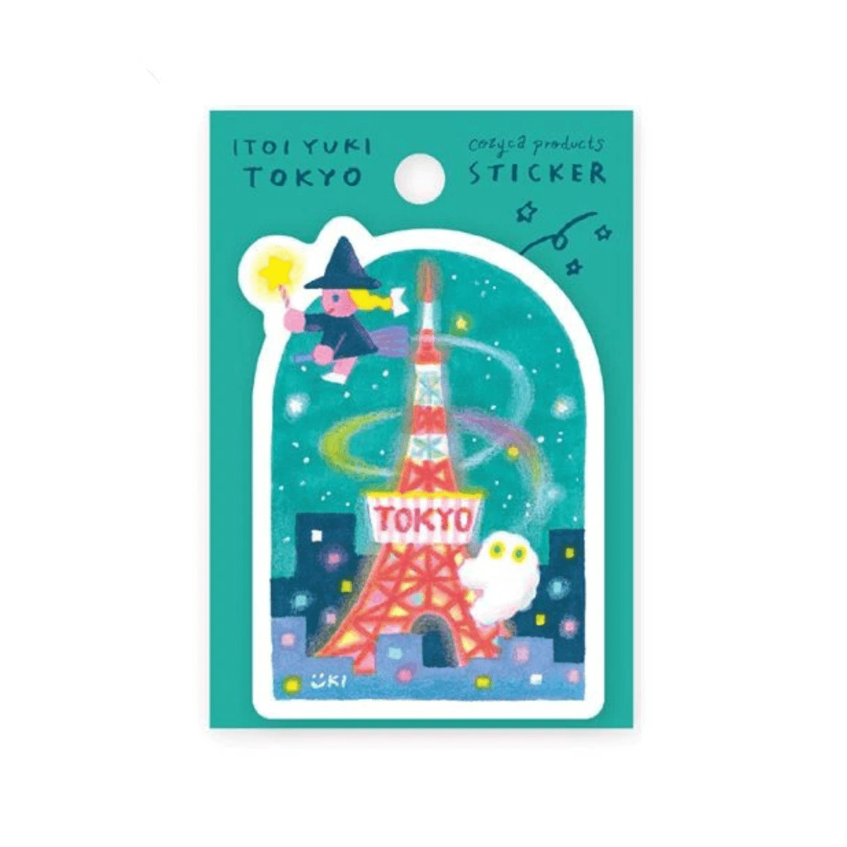 Cozyca Itoi Yuki Waterproof Die-Cut Sticker, Tokyo Tower - Dream Beam