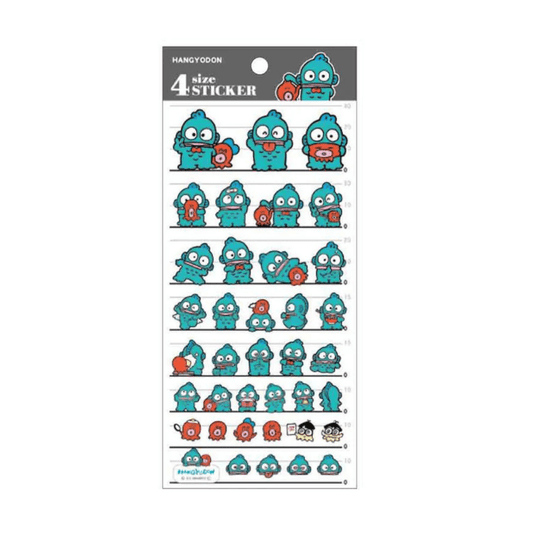 Kamio Japan Hangyodon Multi-Size Sticker Sheet — Kawaii Japanese Planner Stickers - Dream Beam