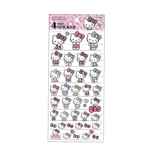 Kamio Japan Hello Kitty Gal Leopard Print Sticker Sheet — Kawaii Planner Stickers - Dream Beam